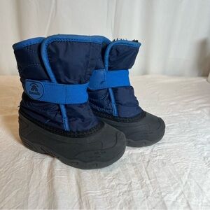 Kamik Snowbug5 Toddler sz9 Winter Snow Boots Waterproof Insulated Faux Fur Lined